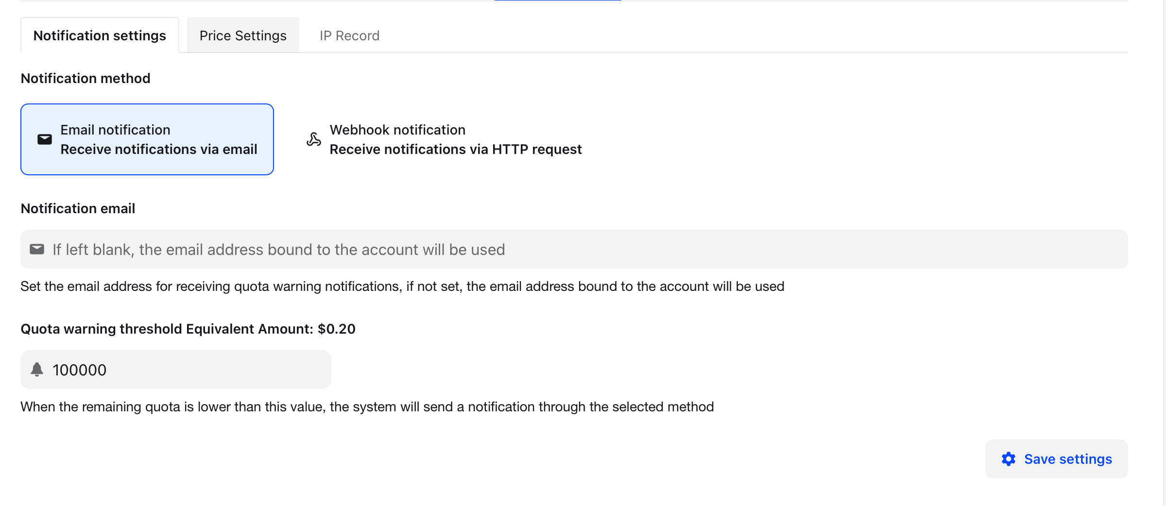 Email Notification